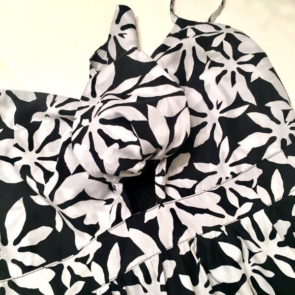 J. Crew Black and White Floral Maxi Dress - Picture 4 of 12